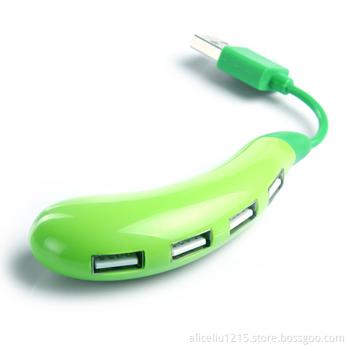 High speed eggplant usb hub with 4 ports 2.0